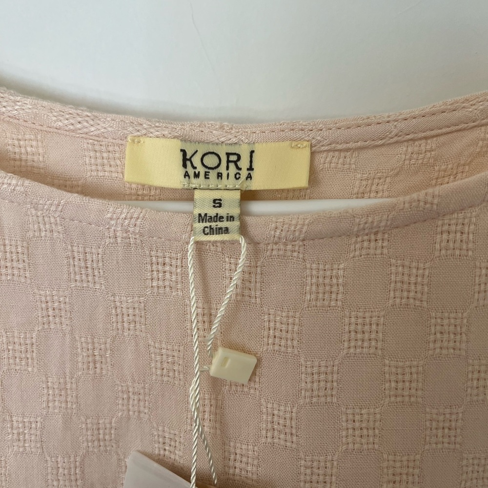 Kori America Pink Checkered Top - Picture 4 of 6